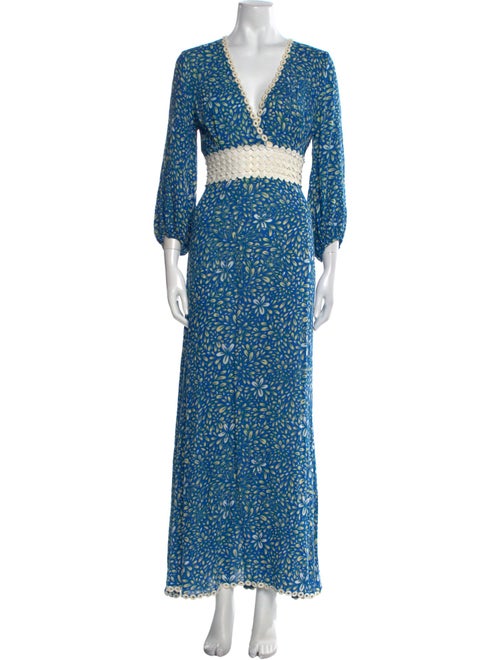 Poupette St Barth Printed Long Dress