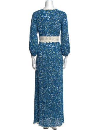 Poupette St Barth Printed Long Dress