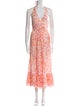 Poupette St Barth Floral Print Midi Length Dress