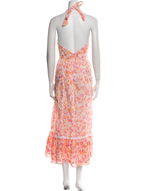Poupette St Barth Floral Print Midi Length Dress