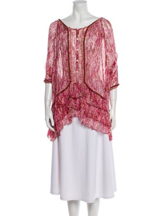 Poupette St Barth Silk Printed Tunic