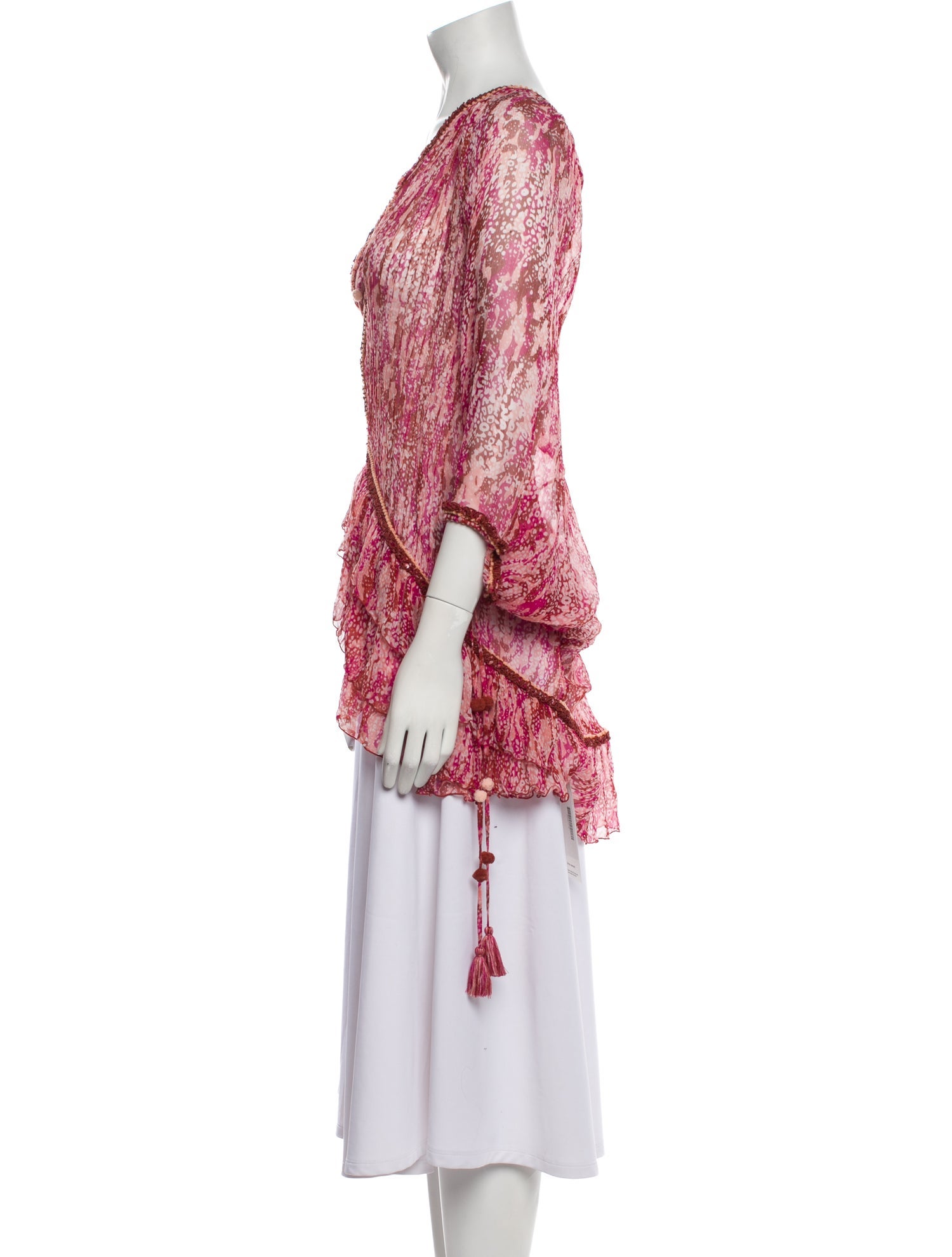 Poupette St Barth Silk Printed Tunic