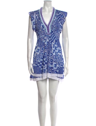 Poupette St Barth Printed Mini Dress