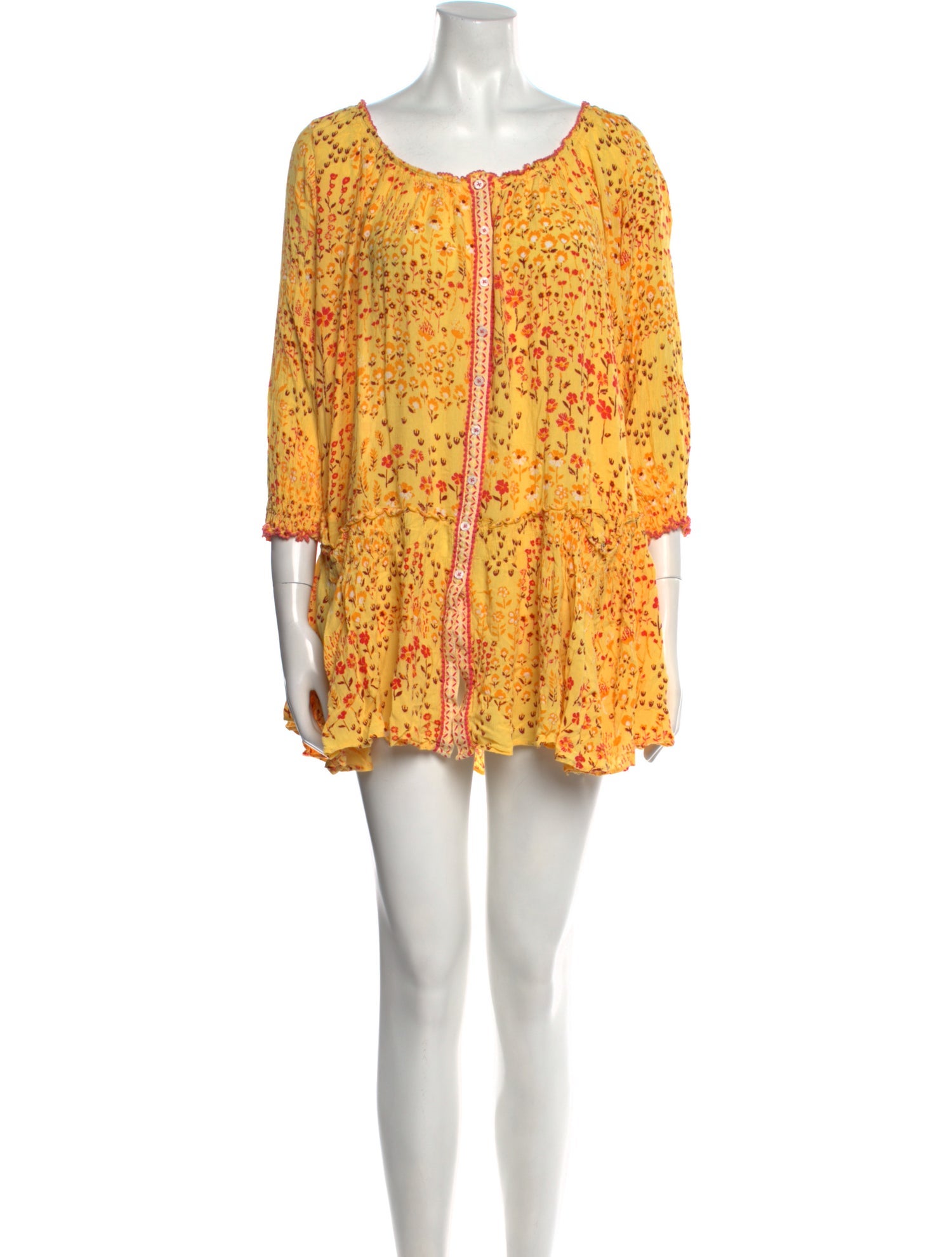 Poupette St Barth Floral Print Mini Dress