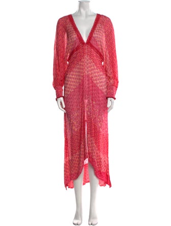 Poupette St Barth Printed Long Dress