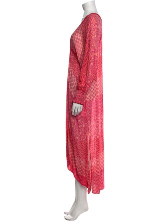 Poupette St Barth Printed Long Dress