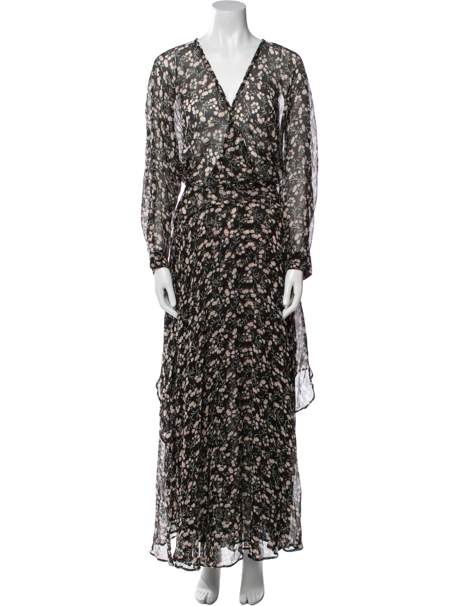 Poupette St Barth Silk Long Dress