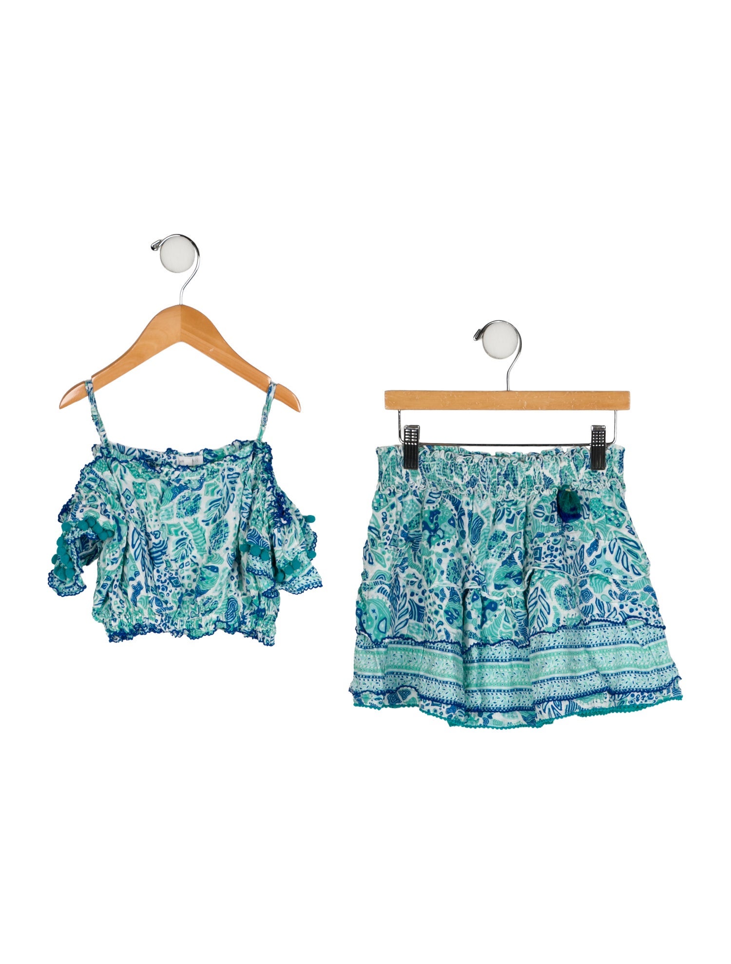 Poupette St Barth Girls Pattern Print Set