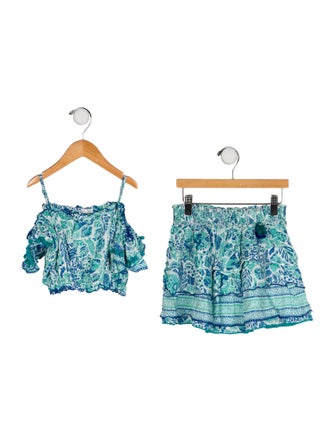 Poupette St Barth Girls Pattern Print Set