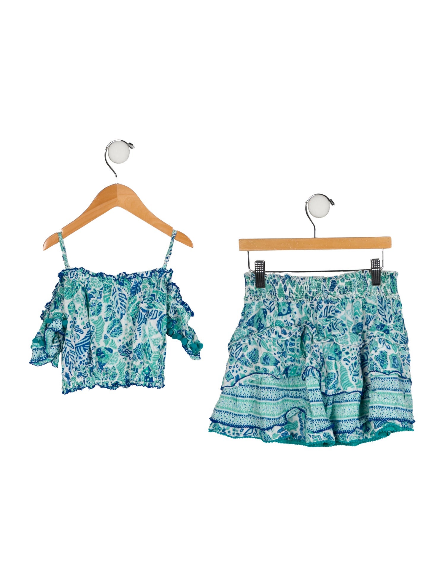 Poupette St Barth Girls Pattern Print Set