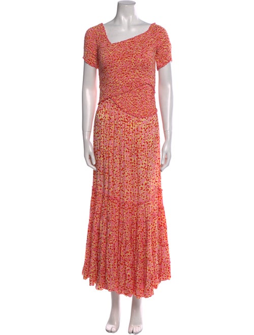 Poupette St Barth Printed Long Dress