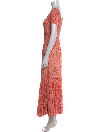 Poupette St Barth Printed Long Dress