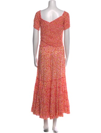 Poupette St Barth Printed Long Dress