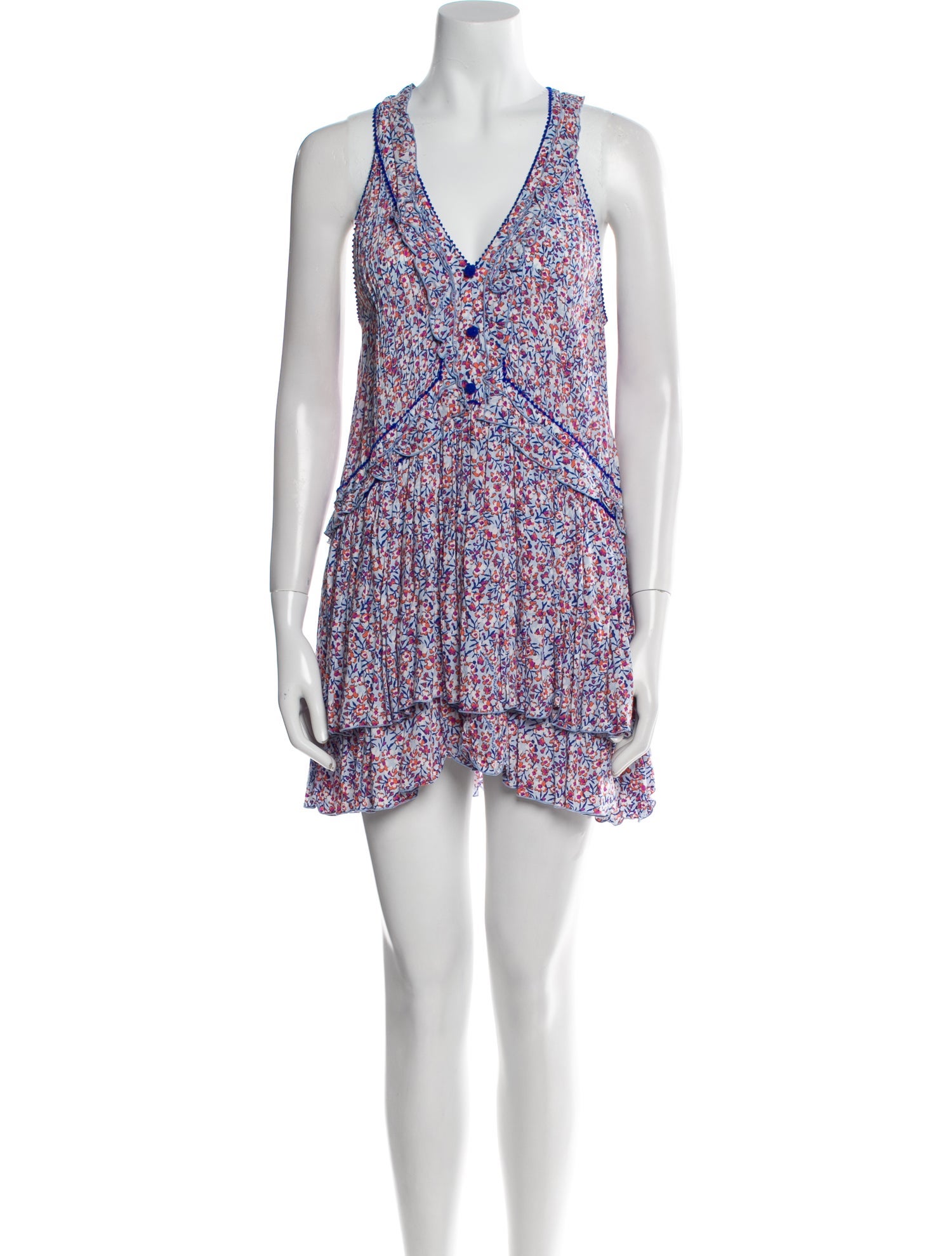 Poupette St Barth Floral Print Mini Dress
