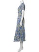 Poupette St Barth Floral Print Midi Length Dress