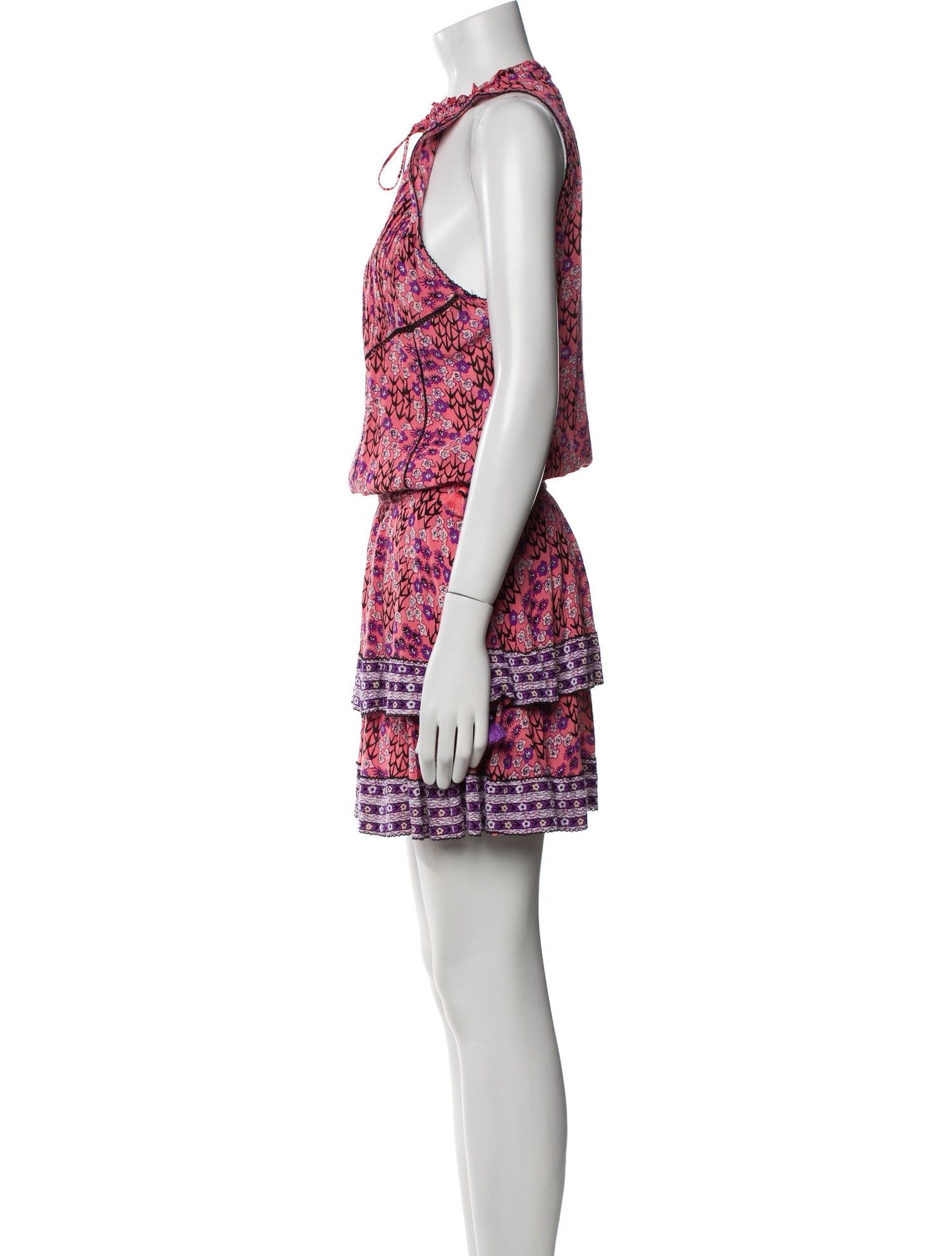 Poupette St Barth Printed Knee-Length Dress