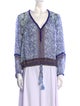 Poupette St Barth Floral Print V-Neck Blouse