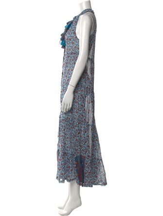 Poupette St Barth Floral Print Long Dress
