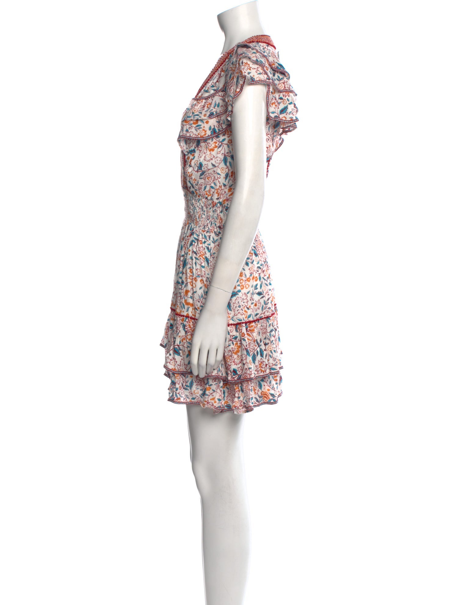Poupette St Barth Floral Print Mini Dress w/ Tags