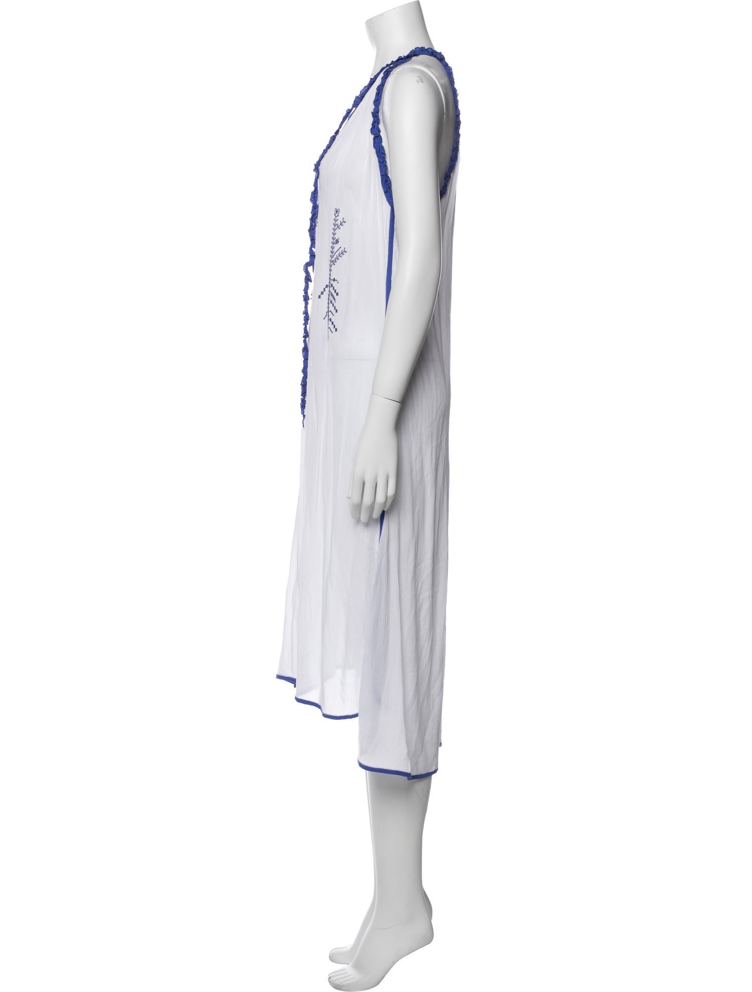 Poupette St Barth Printed Midi Length Dress w/ Tags