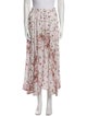 Poupette St Barth Floral Print Midi Length Skirt