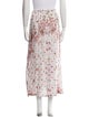 Poupette St Barth Floral Print Midi Length Skirt