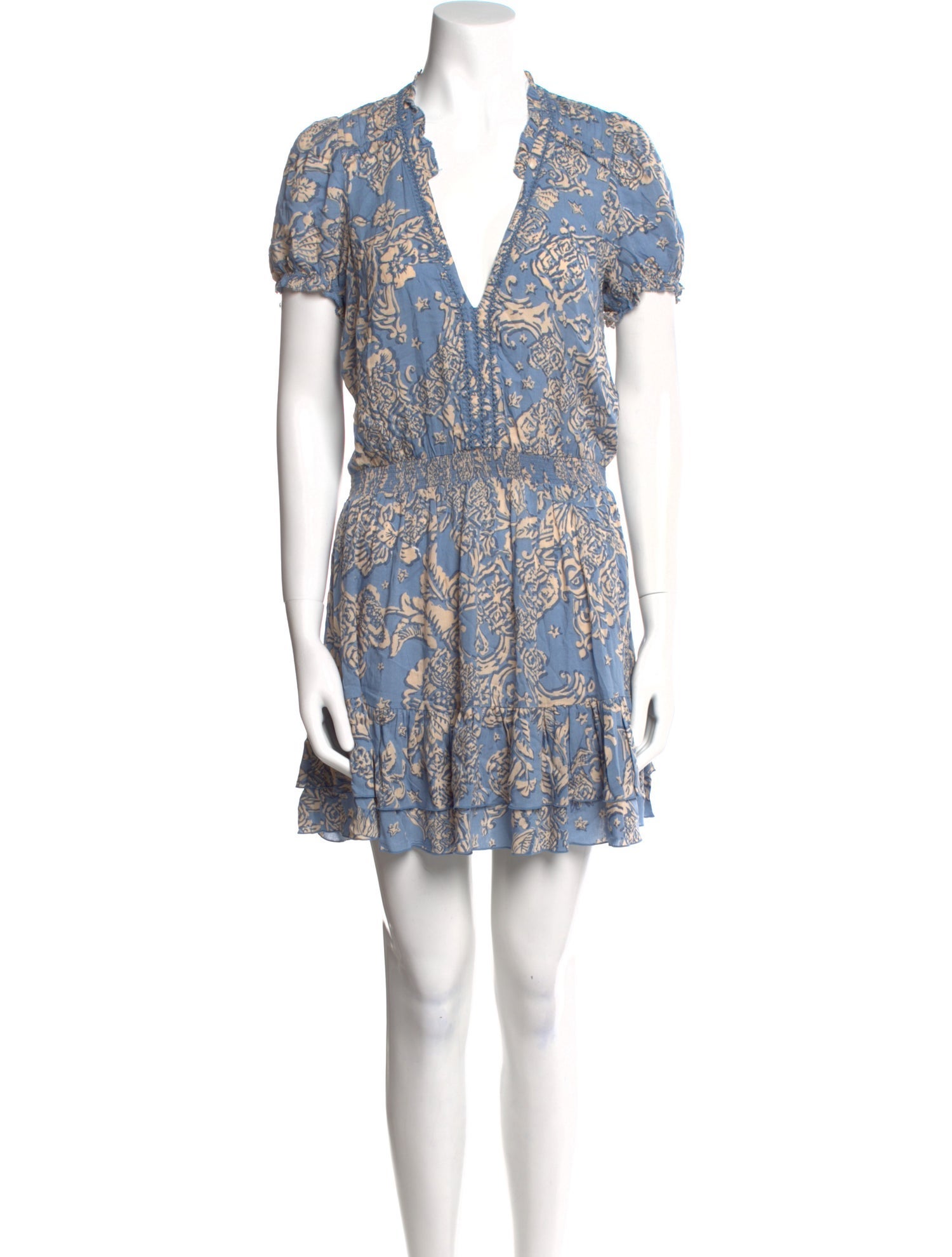 Poupette St Barth Printed Mini Dress w/ Tags