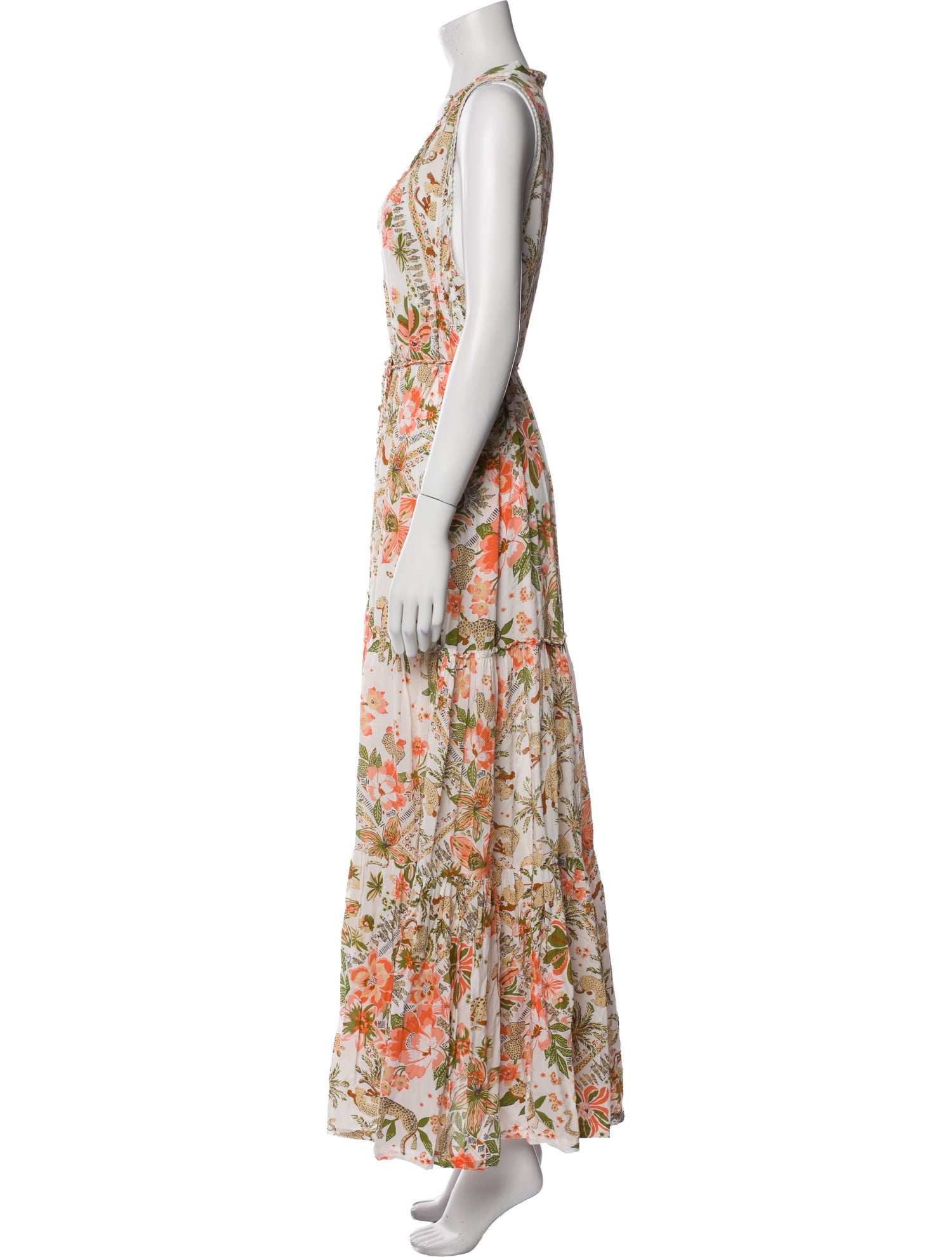 Poupette St Barth Floral Print Long Dress