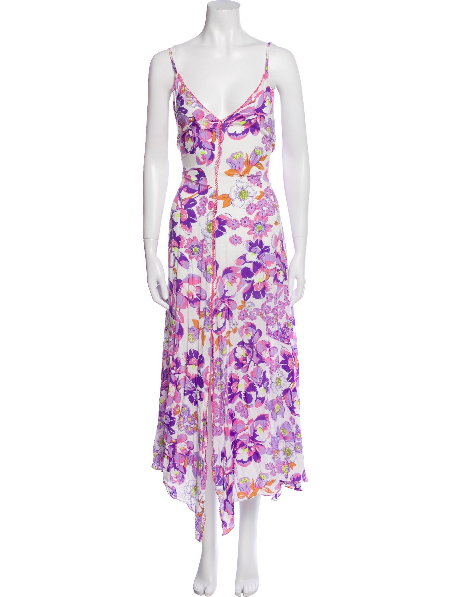 Poupette St Barth Floral Print Long Dress