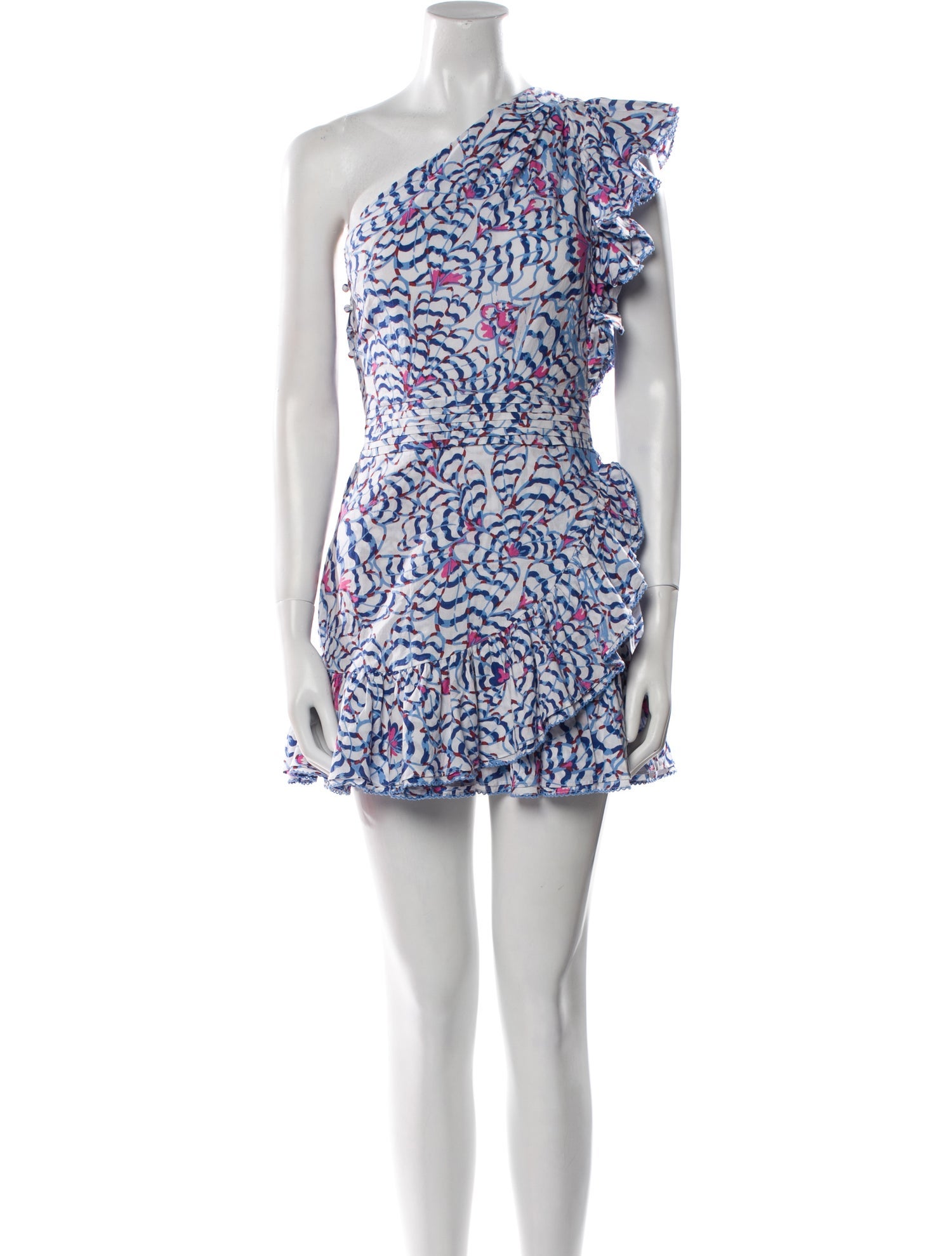 Poupette St Barth Printed Mini Dress w/ Tags