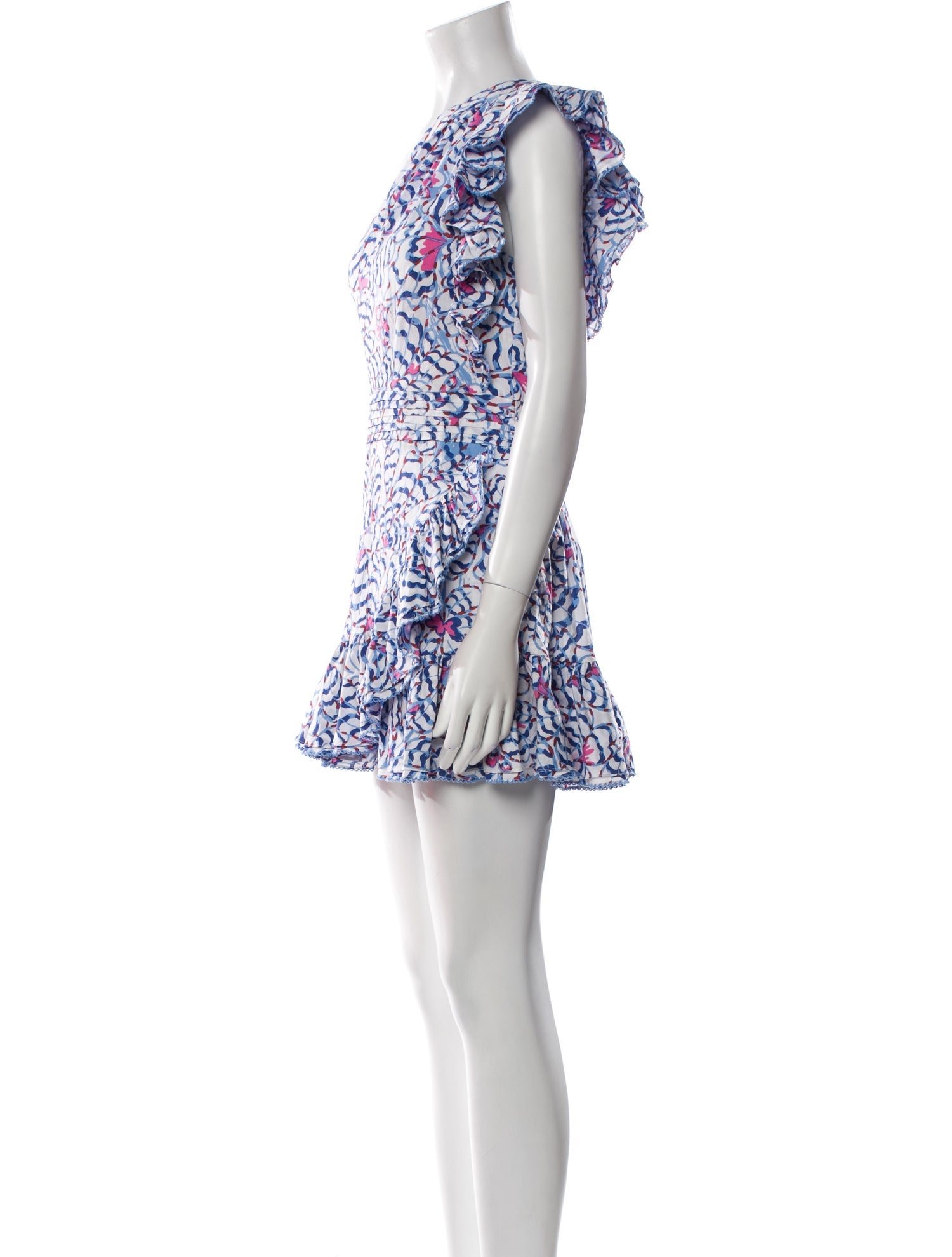 Poupette St Barth Printed Mini Dress w/ Tags
