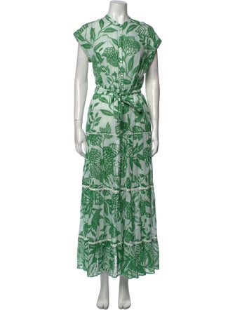 Poupette St Barth Printed Long Dress
