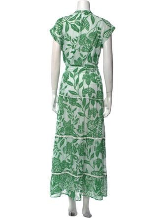 Poupette St Barth Printed Long Dress