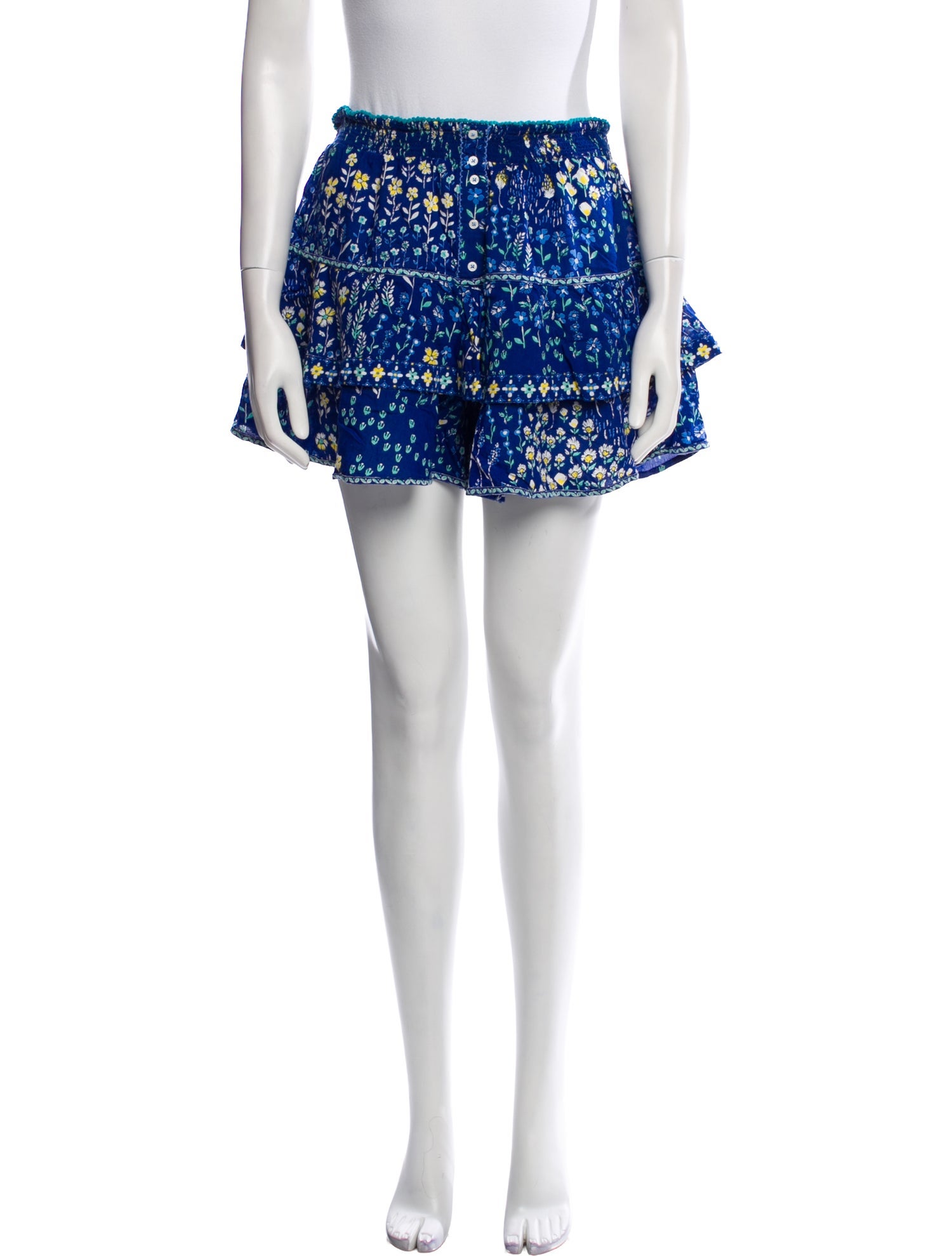 Poupette St Barth Floral Print Mini Skirt