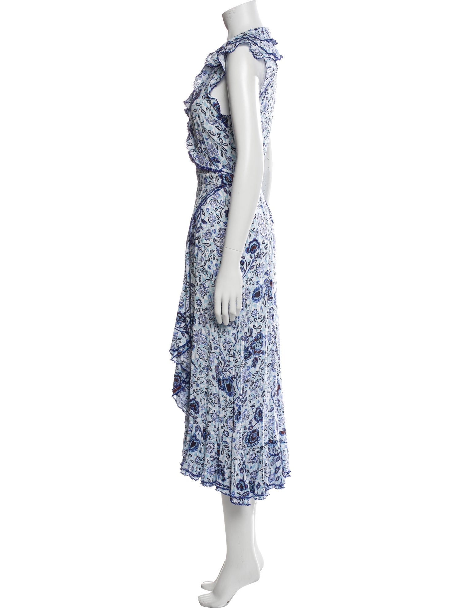 Poupette St Barth Floral Print Bow Accents Nightgown