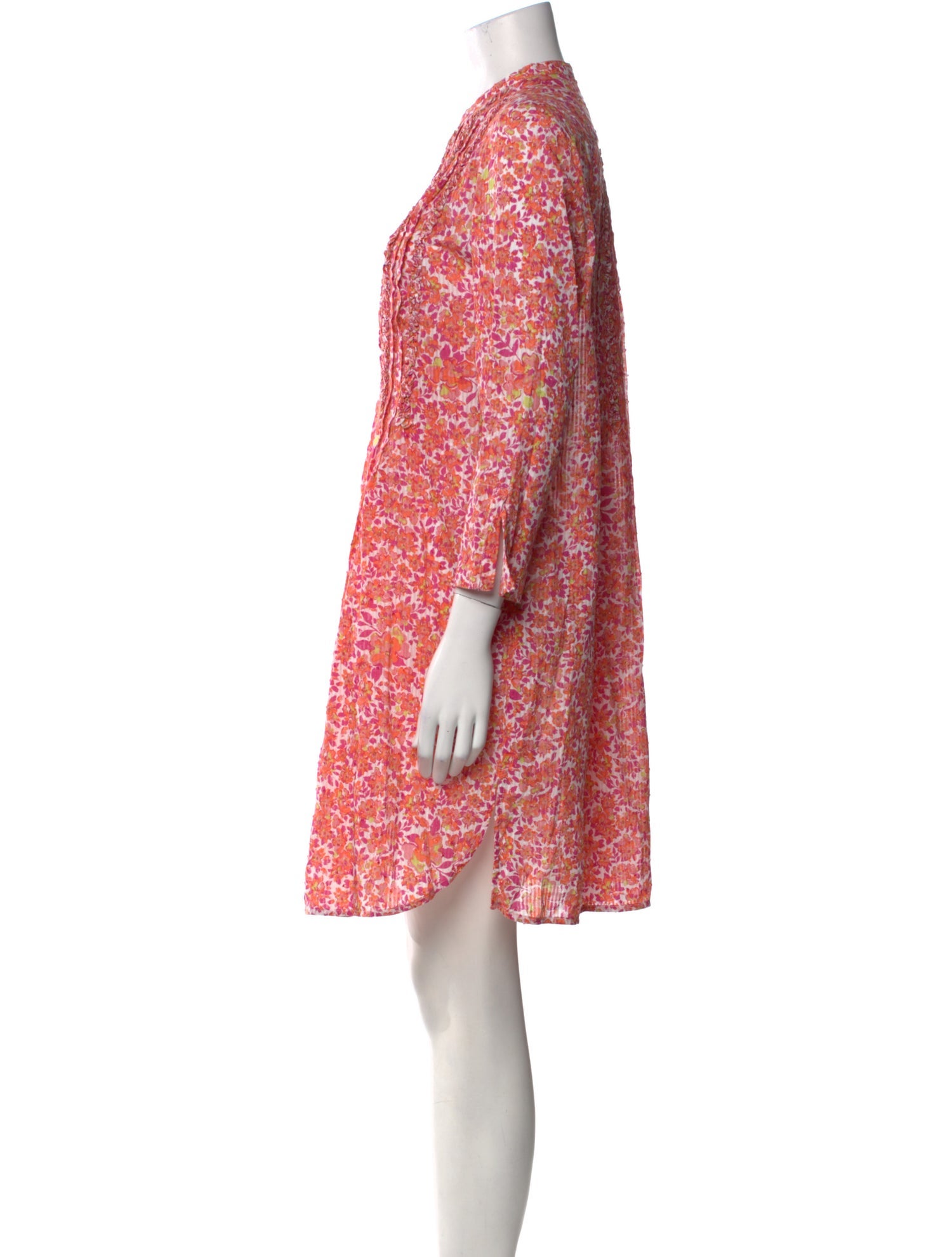 Poupette St Barth Floral Print Knee-Length Dress w/ Tags