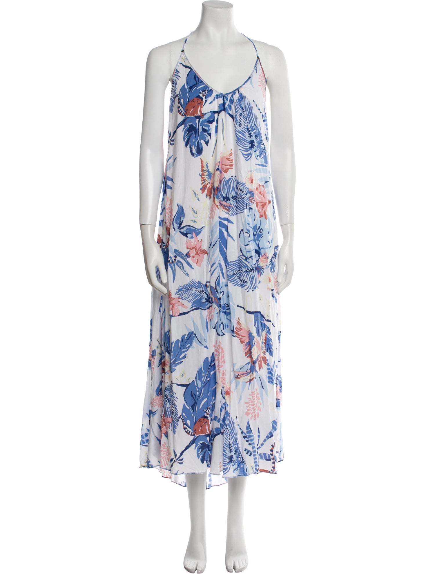 Poupette St Barth Floral Print Long Dress