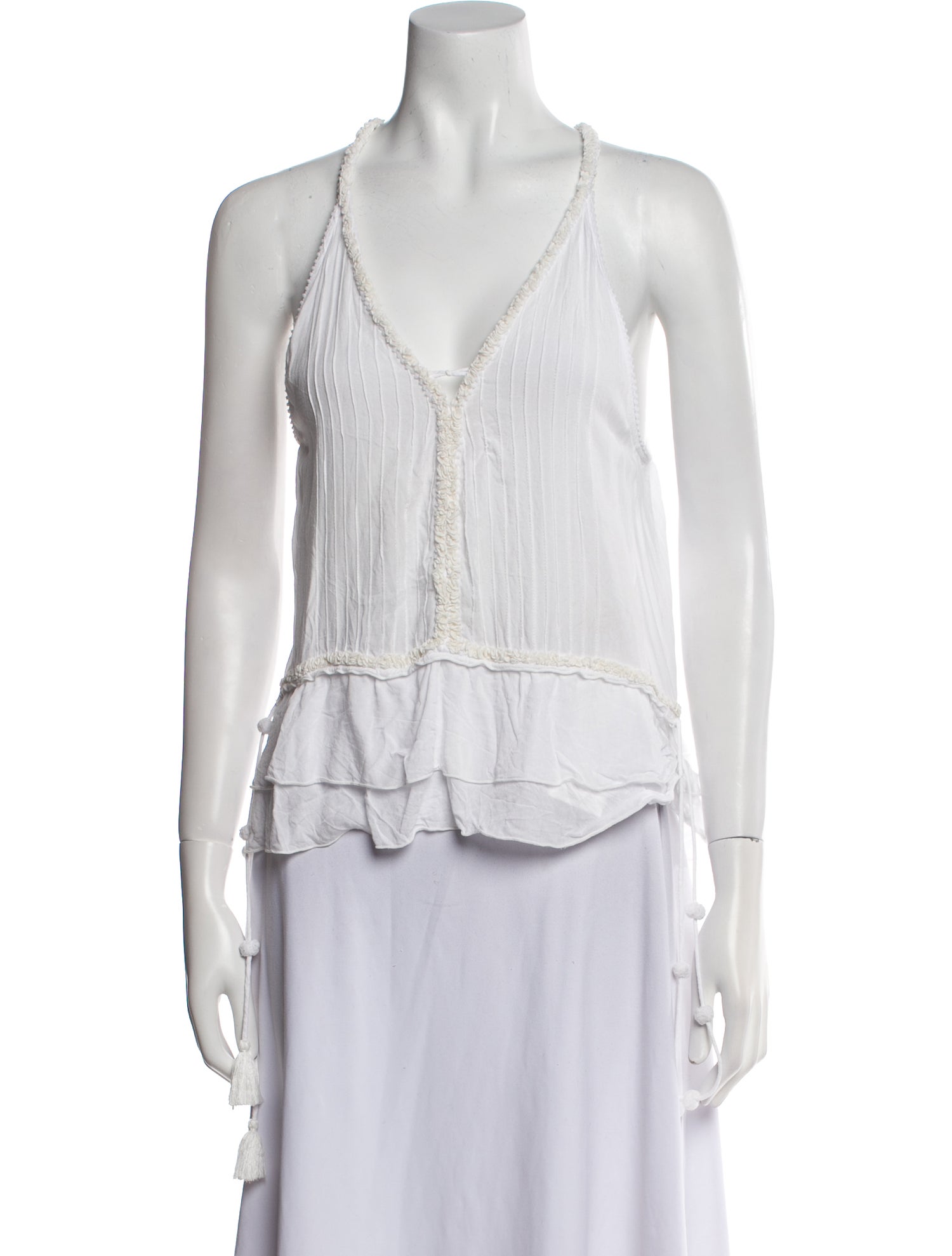Poupette St Barth V-Neck Sleeveless Top