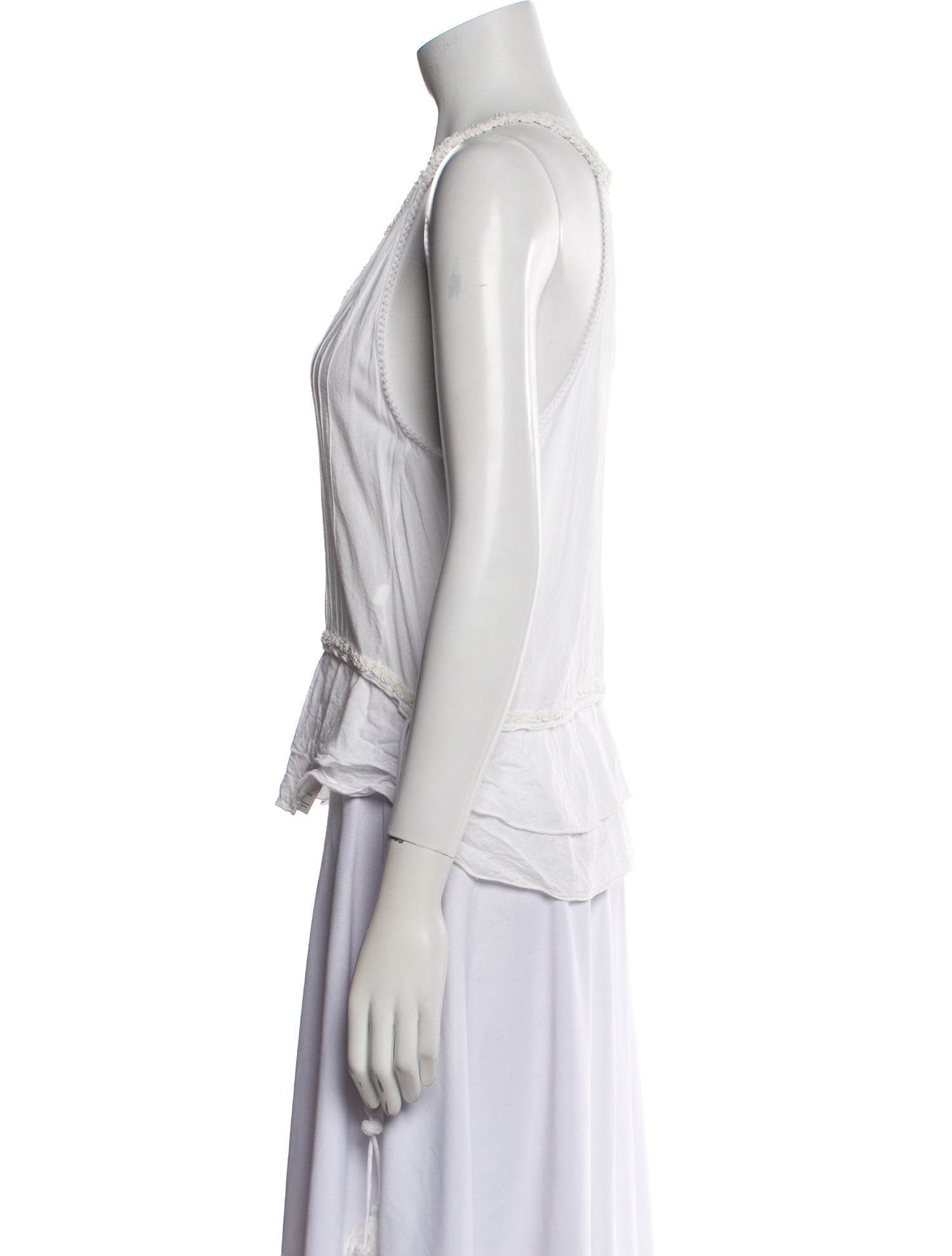 Poupette St Barth V-Neck Sleeveless Top