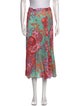 Poupette St Barth Floral Print Midi Length Skirt