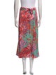 Poupette St Barth Floral Print Midi Length Skirt