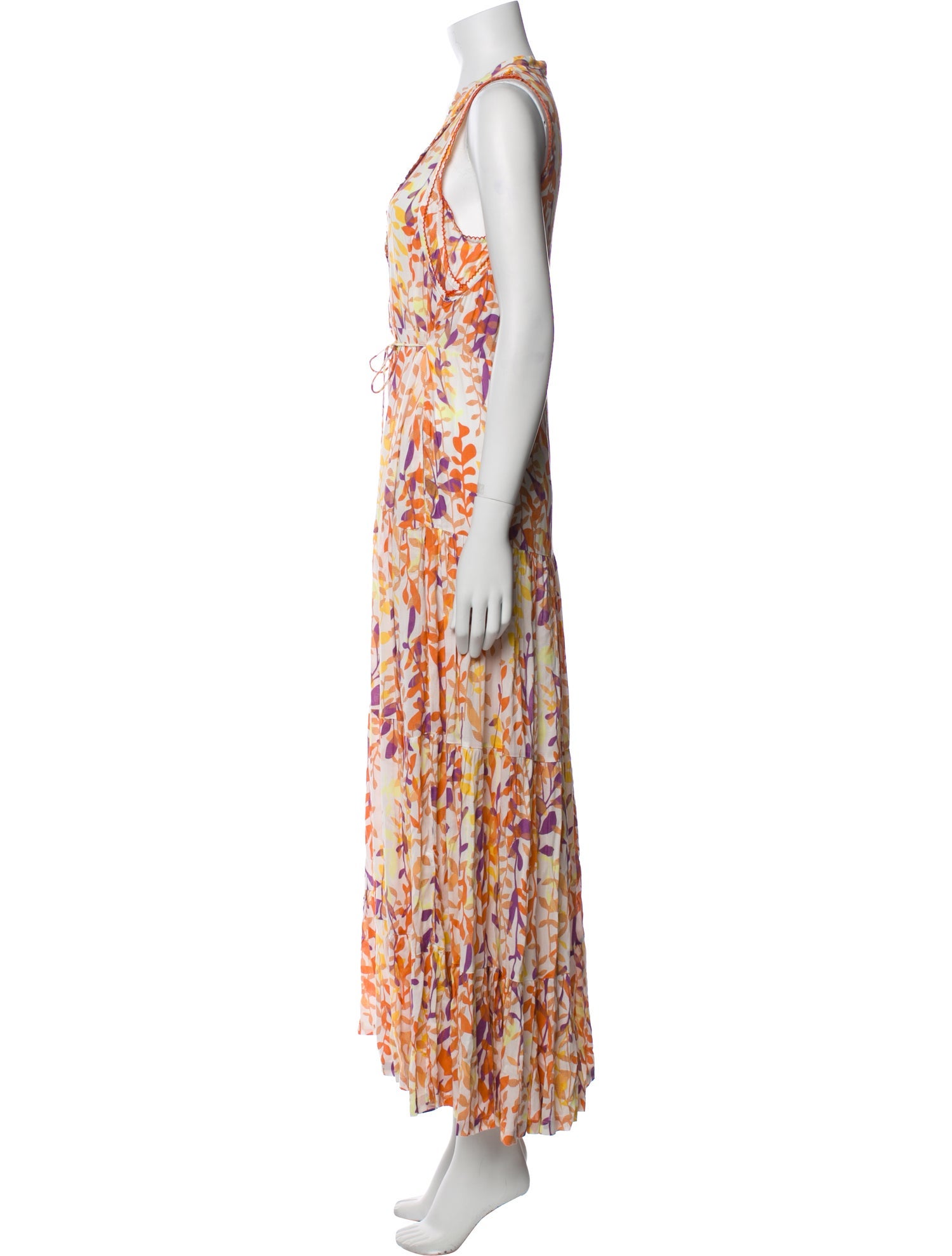 Poupette St Barth Printed Long Dress