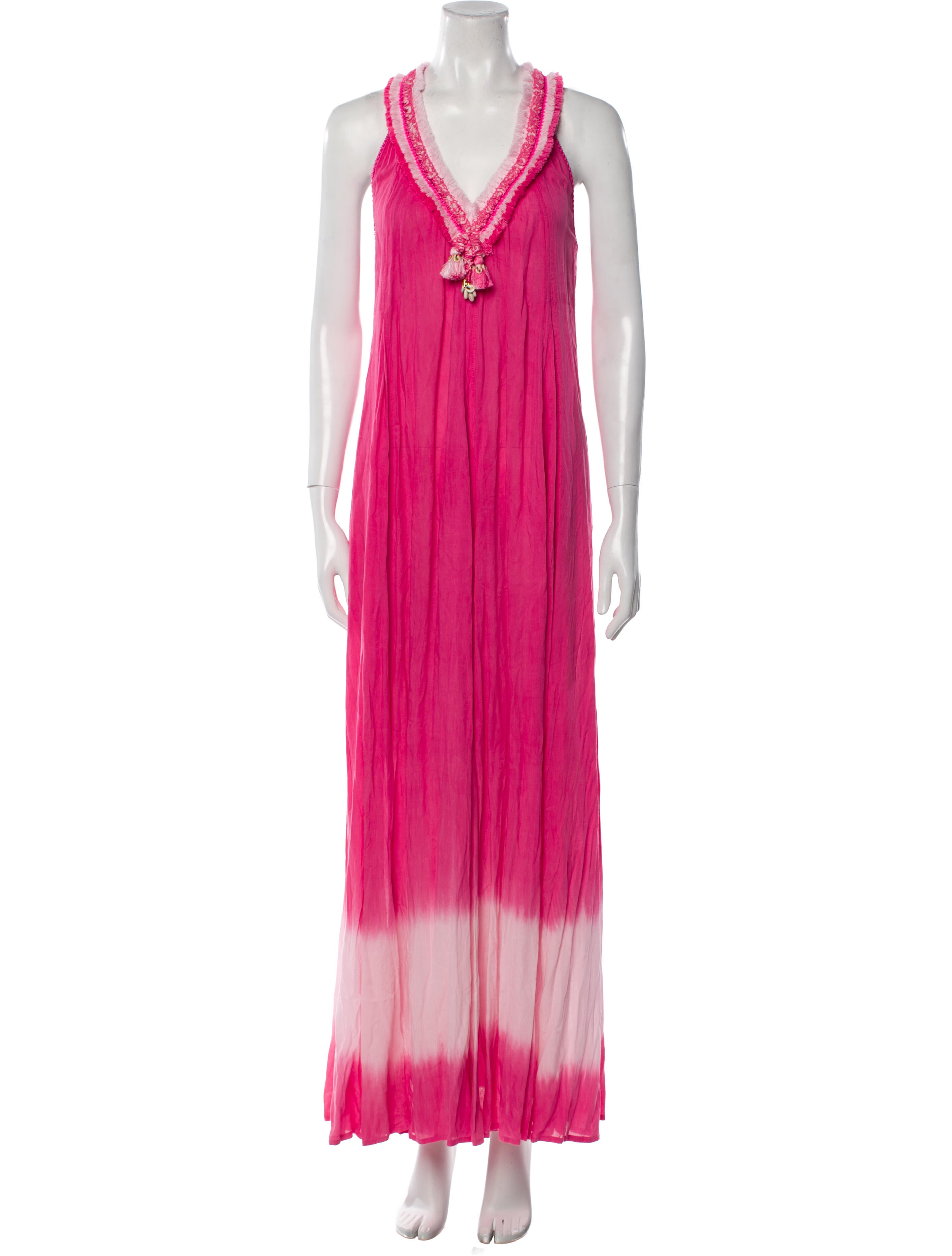 Poupette St Barth Colorblock Pattern Long Dress w/ Tags