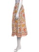 Poupette St Barth Floral Print Midi Length Skirt