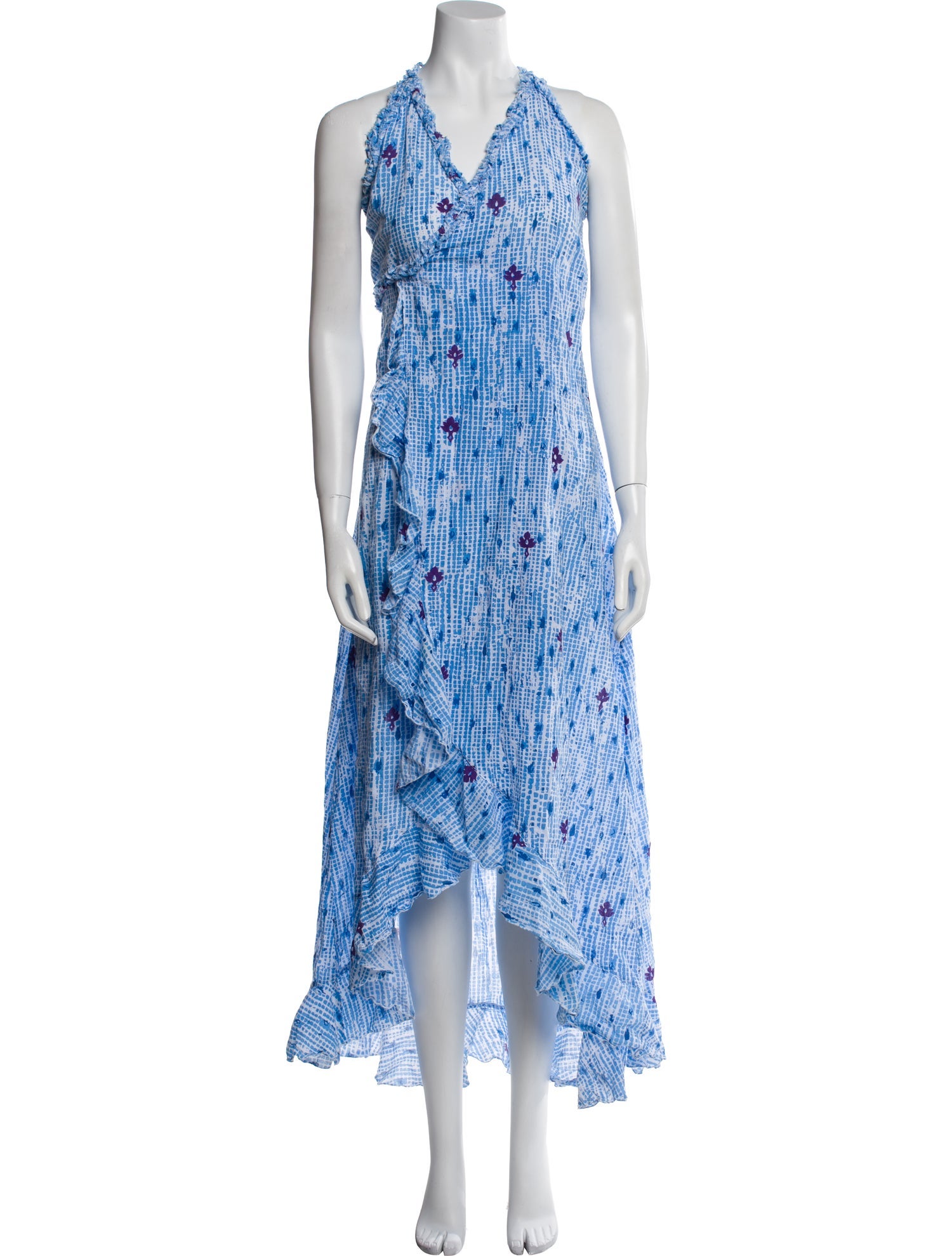 Poupette St Barth Printed Long Dress