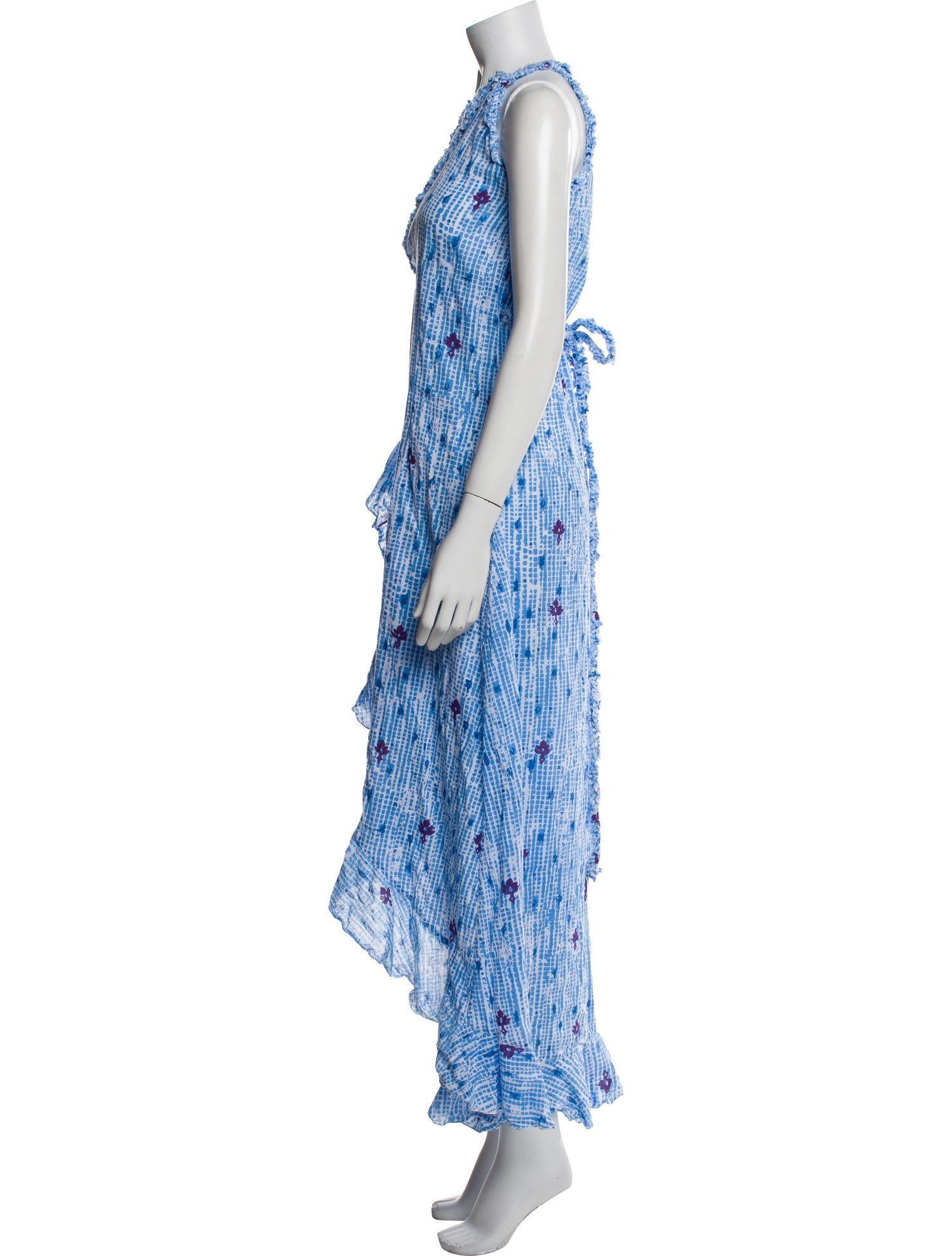 Poupette St Barth Printed Long Dress