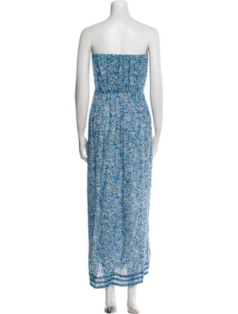 Poupette St Barth Floral Print Midi Length Dress