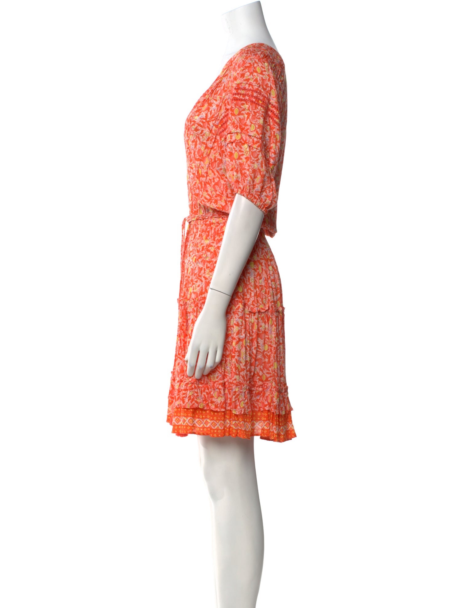 Poupette St Barth Floral Print Knee-Length Dress w/ Tags