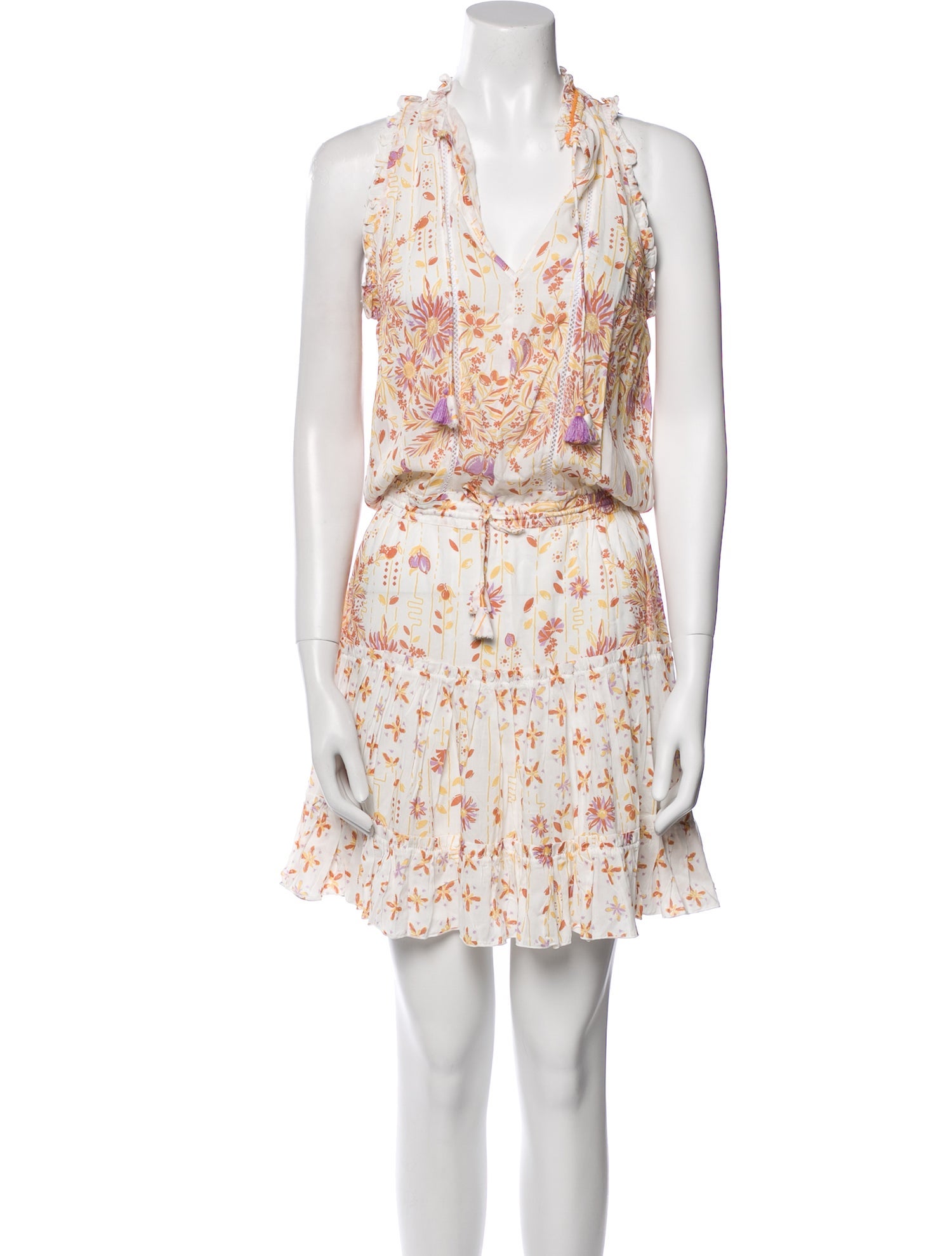 Poupette St Barth Floral Print Knee-Length Dress