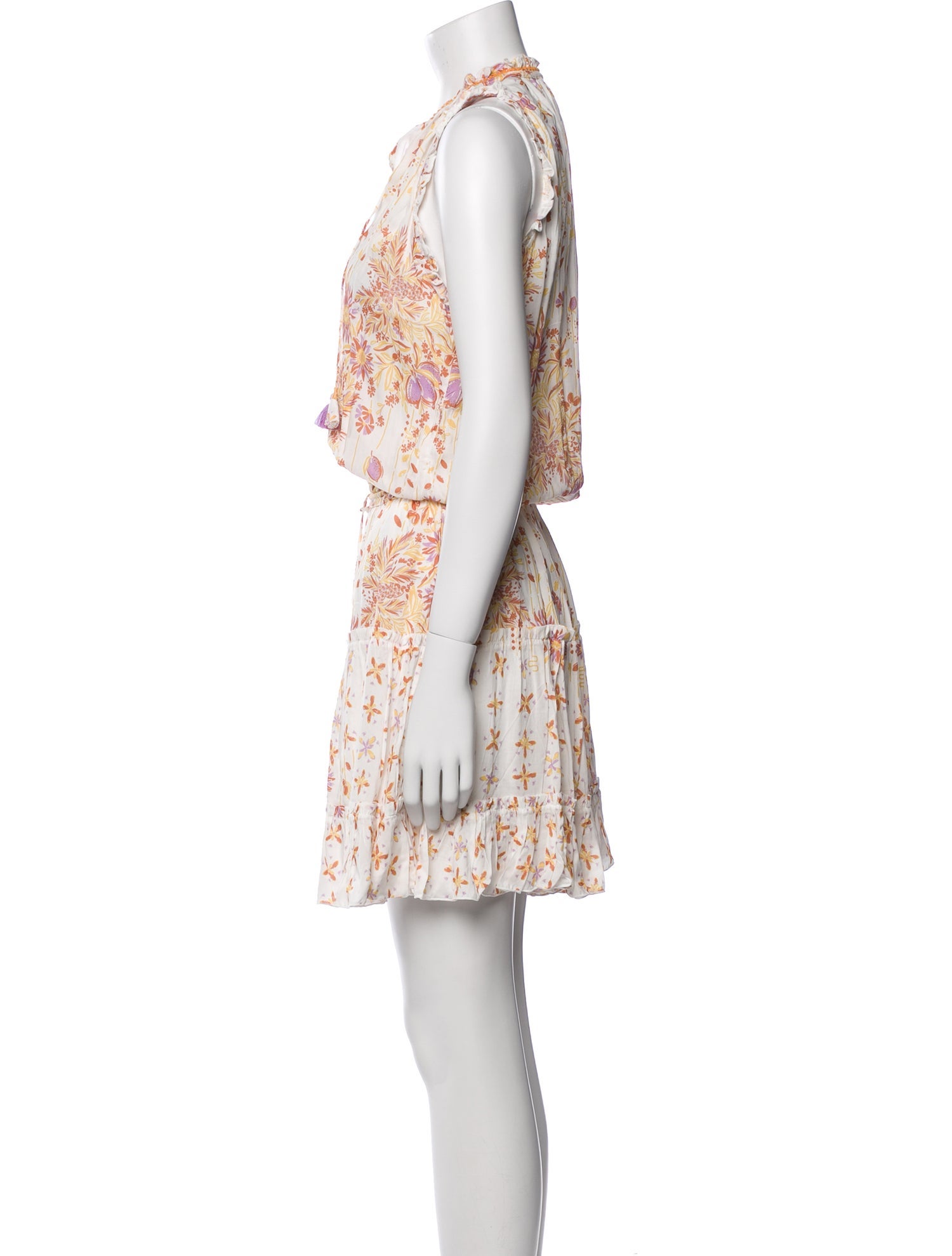 Poupette St Barth Floral Print Knee-Length Dress